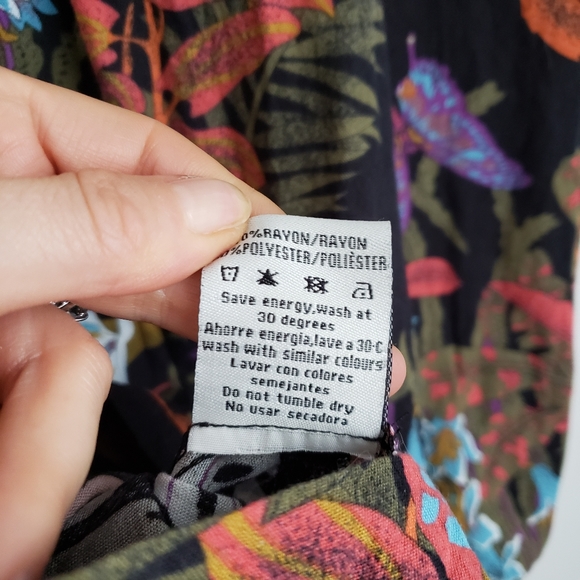 PEPALOVES Jungle Floral Mini Dress Small - Picture 10 of 12